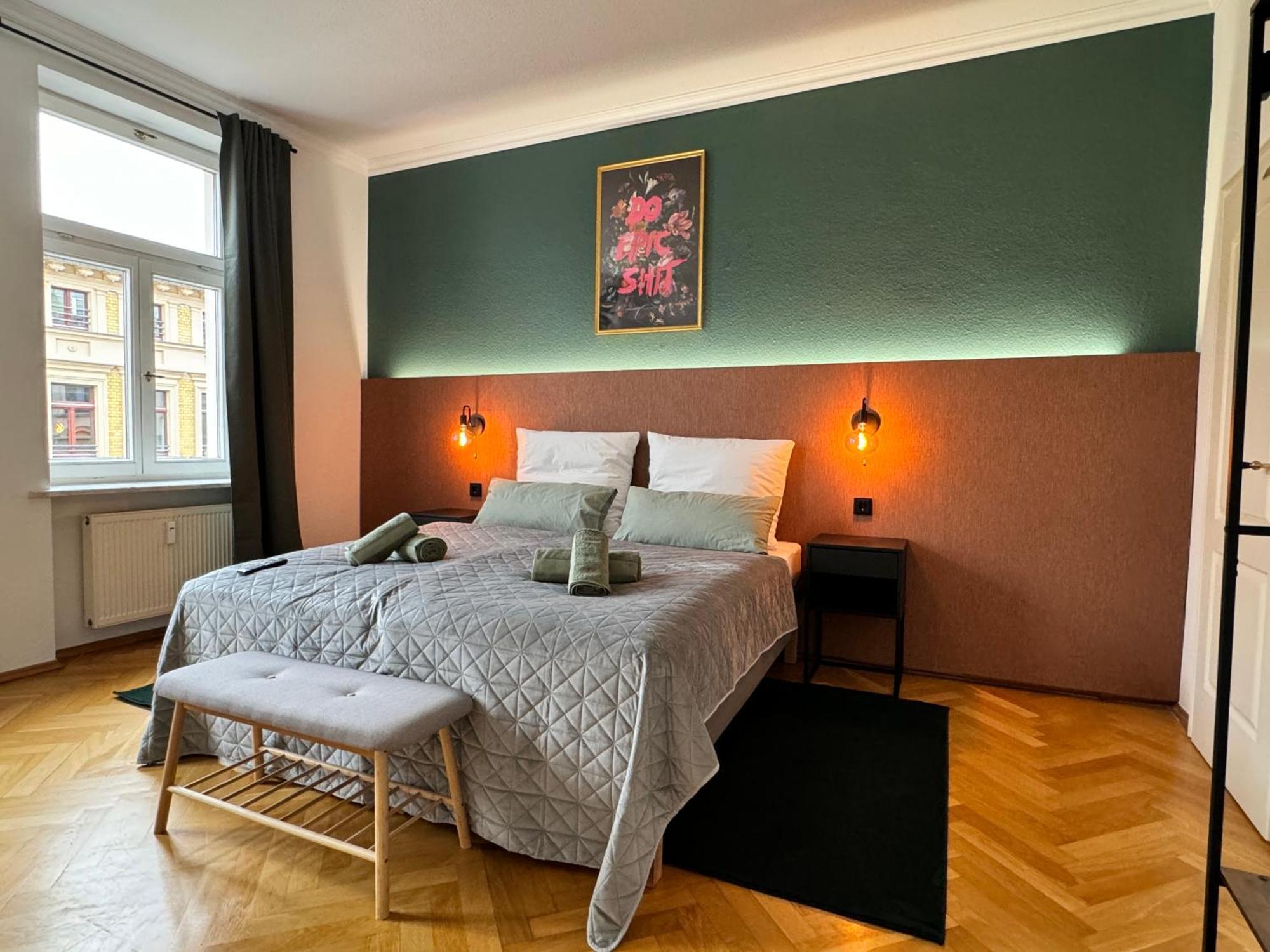 Rebelrents #4 Design Trifft Komfort - Einzigartiges Ferienapartment In Der Nahe Des Hauptbahnhofs Halle  外观 照片